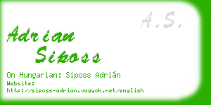 adrian siposs business card